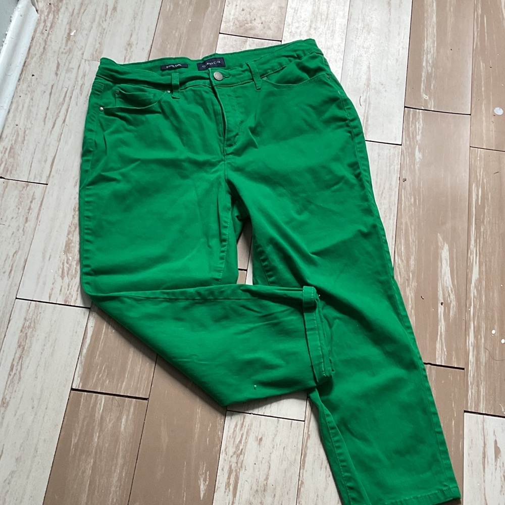 P356. Charter Club Vibrant Green Ankle Jeans